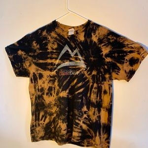 REVERSE BLEACH TIE DYE VTG COORS TSHIRT LRG 50/50